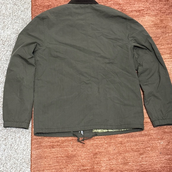 J. Crew Wallace & Barnes Green Jacket with Brown Collar - Picture 9 of 9